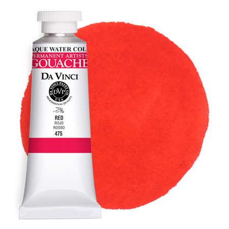 Da Vinci Red Artist Gouache Paint - 37mL