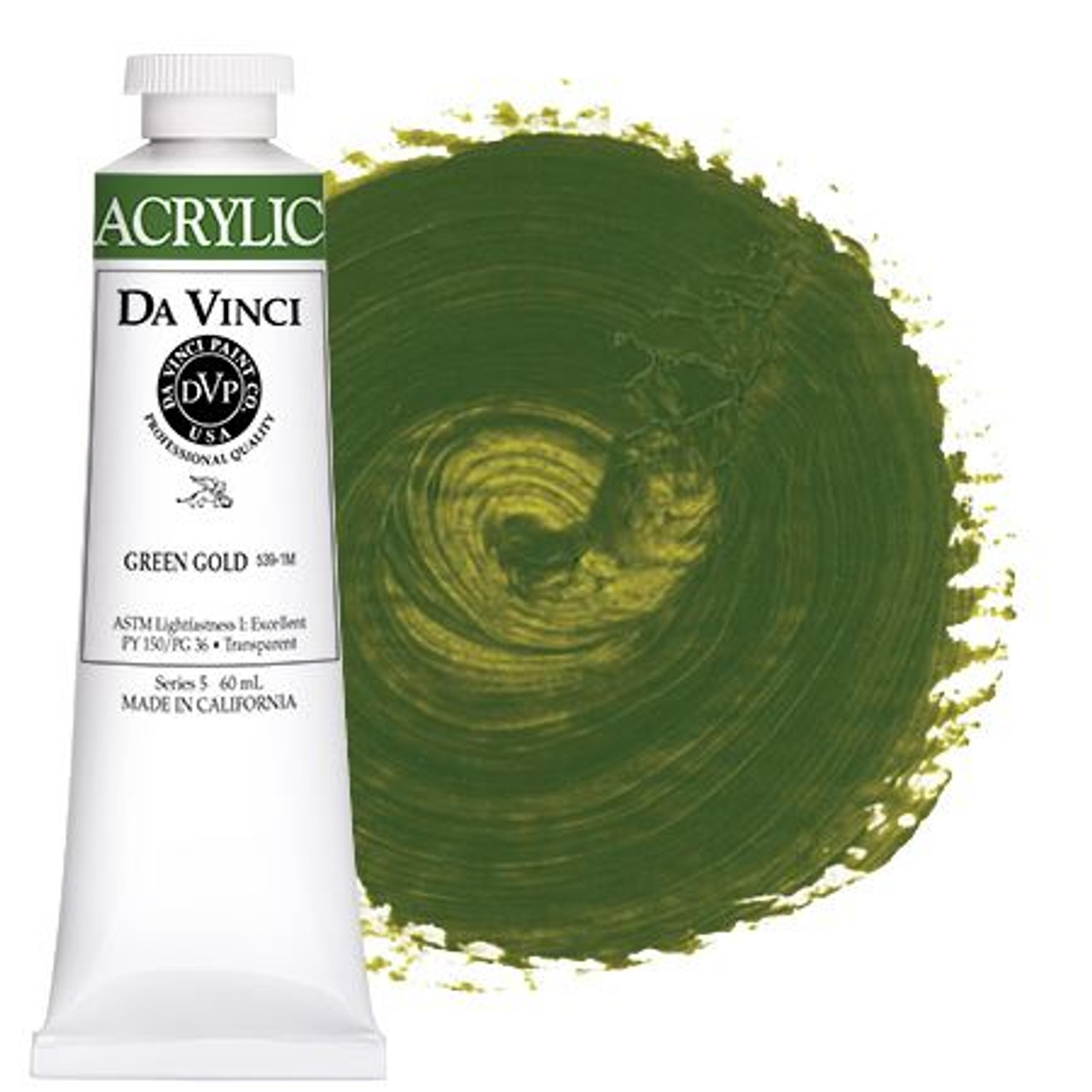 Da Vinci Green Gold Artist Acrylic Paint – 16oz