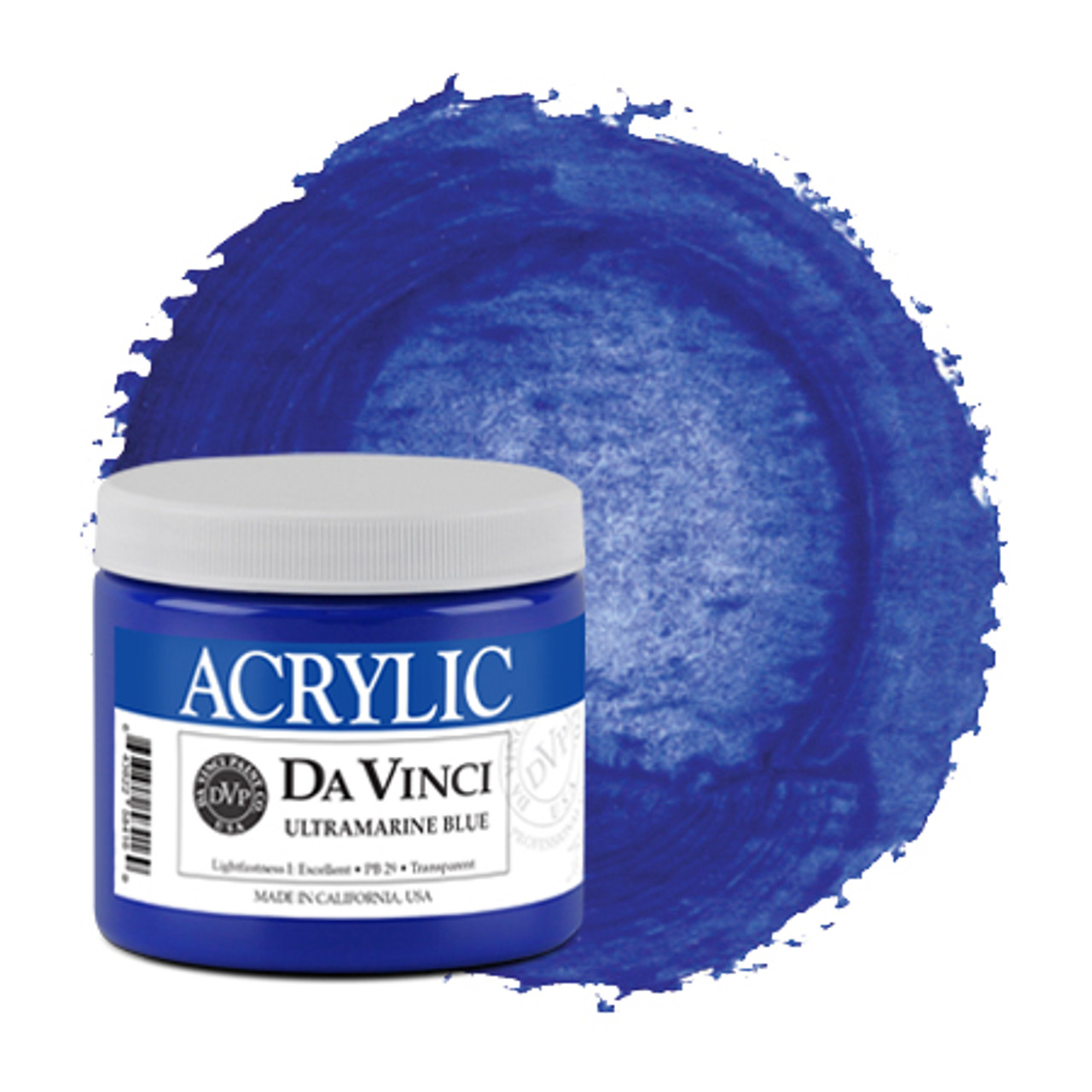 Da Vinci French Ultramarine Blue Artist Fluid Acrylic Paint – 4oz