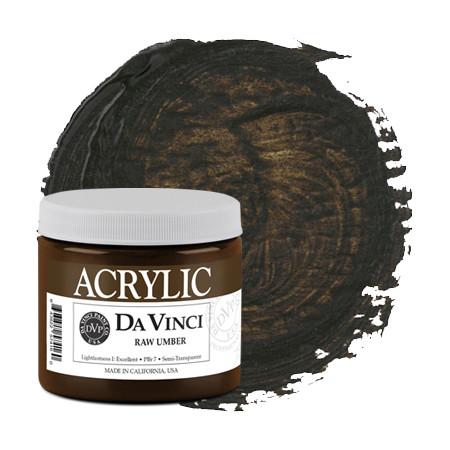 MATSUDA 油絵具 未開封5缶 ローアンバー　RAW UMBERビンテージ Da Vinci Raw Umber Artist Acrylic Paint – 16oz