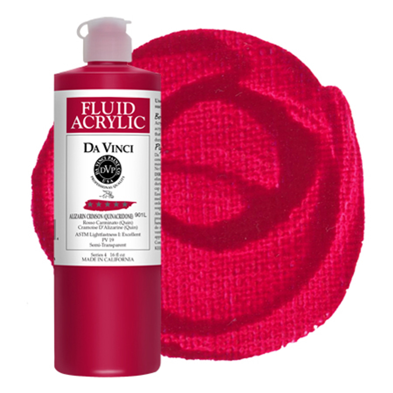 Alizarin Crimson (Quinacridone) (16oz Fluid Acrylic)