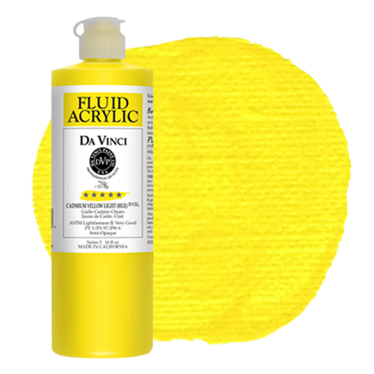 Cadmium Yellow Light (Hue) (16oz Fluid Acrylic)