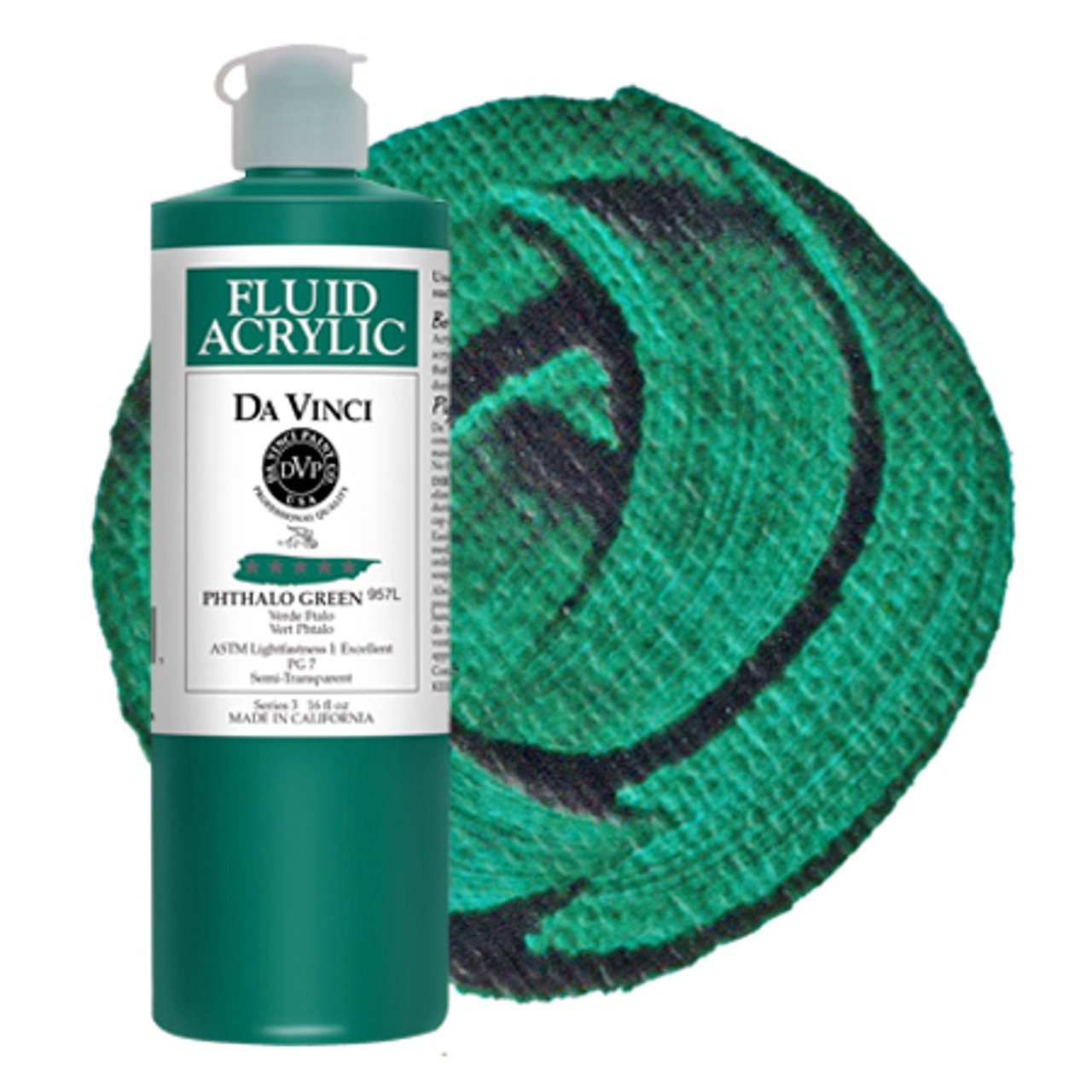 Crayola Portfolio Non-Toxic Acrylic Paint, 1 pt Squeeze Bottle,  Phthalocyanine Green