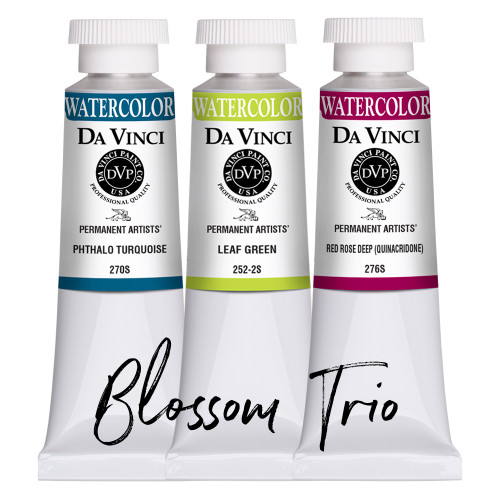 Da Vinci Paints Blossom Artist Watercolor Trio Set