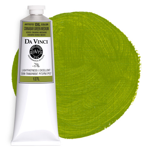 Da Vinci Cinnabar Green Artist Oil Paint - 37mL