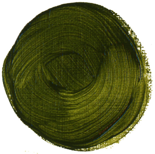 Da Vinci Olive Green oil paint (PG7/PBr7) color swatch.