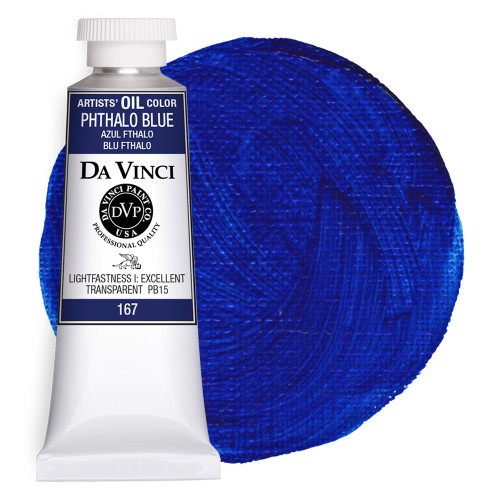 Da Vinci Phthalo Blue Artist Oil Paint - 150mL