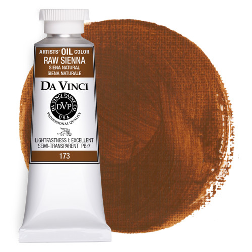 Da Vinci Raw Umber Artist Oil Paint - 37mL