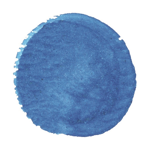 Da Vinci Iridescent Phthalo Blue watercolor paint (PB15) 15ml tube with color swatch.