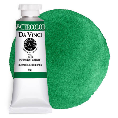 Da Vinci Hooker's Green Dark Artist Watercolor Paint – 15ml