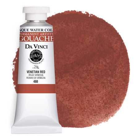 Da Vinci Red Artist Gouache Paint - 37mL