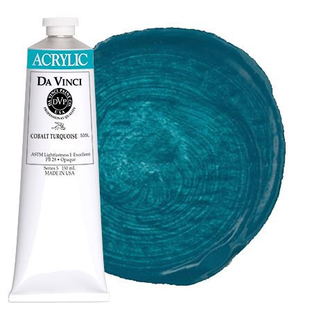 Cobalt Turquoise (60mL HB Acrylic) - Da Vinci Paint Co.
