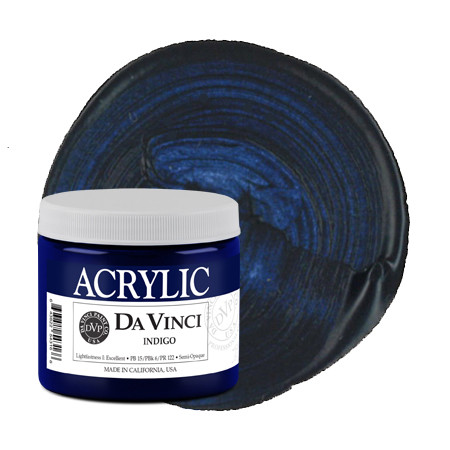 Da Vinci Lamp (Carbon) Black Artist Acrylic Paint – 16oz