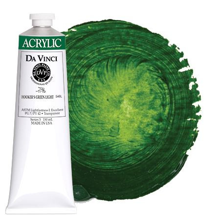 Da Vinci Hooker's Green Light Artist Acrylic Paint – 16oz