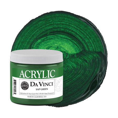 Da Vinci Chromium Oxide Green Artist Acrylic Paint – 16oz