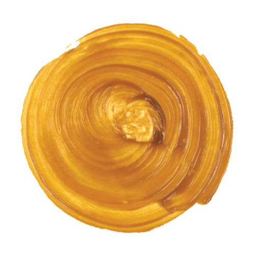 Da Vinci Transparent Yellow Iron Oxide (PY42) heavy-body artist acrylic paint swatch.