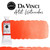 Da Vinci Cadmium Scarlet watercolor paint (PR108) 15ml tube with wash example.