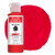 Da Vinci Red fluid acrylic paint (PR112/PY65) 4oz bottle with color swatch.