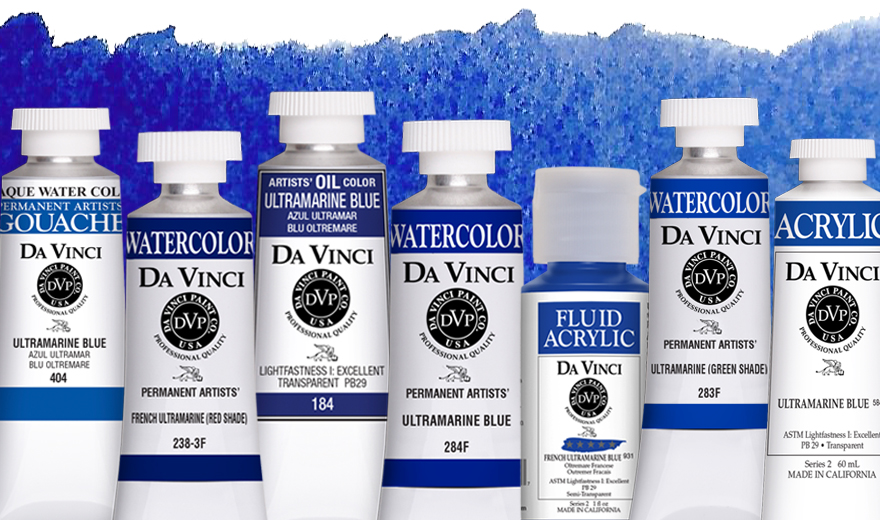 Learn & compare colors of Da Vinci Ultramarine Blue artist paints