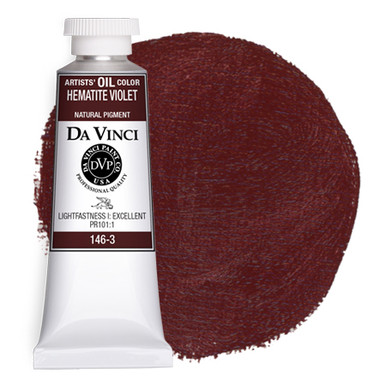 Da Vinci Hematite Violet Artist Oil Paint - 37mL