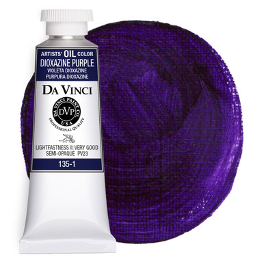 Da Vinci Dioxazine Purple Artist Oil Paint - 37mL