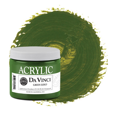 Da-Vinci-Green-Gold-acrylic-