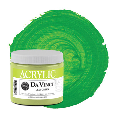 Da Vinci Hooker's Green Dark Artist Fluid Acrylic Paint – 4oz