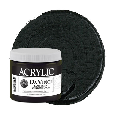 Lamp Black (Carbon Black) (60mL HB Acrylic) - Da Vinci Paint Co.