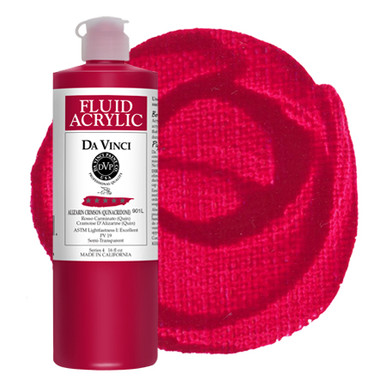 Alizarin Crimson (Quinacridone) (16oz Fluid Acrylic)