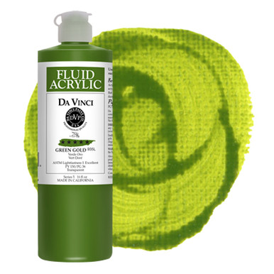 Da Vinci Green Gold Artist Acrylic Paint – 16oz