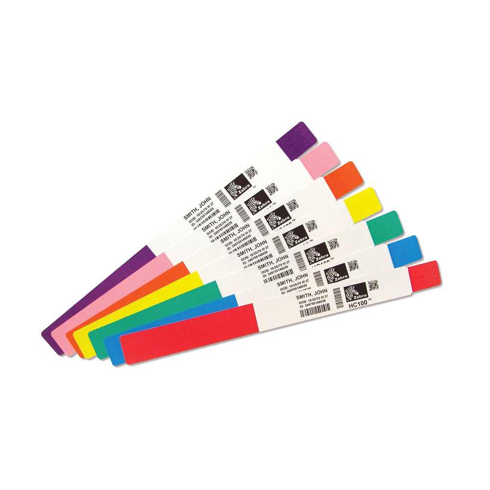 Buy Zebra Z-BAND FUN 25X254MM 350 bands/roll GREEN Box of 4 Online