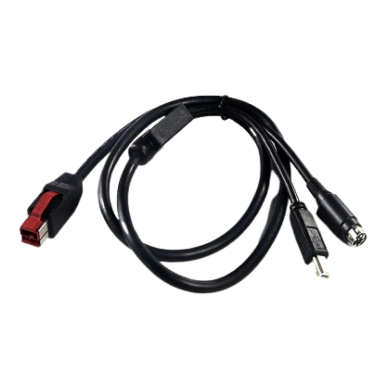 Buy PRINTER CABLE 24V POWERED TO HOSIDEN & USB B 1.8M BLACK Online in Australia | Posplaza