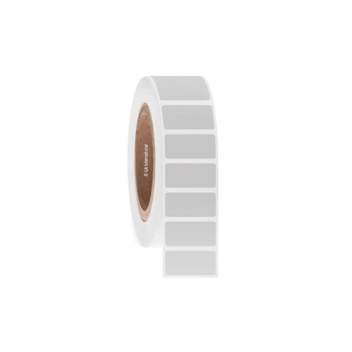 33mm x 19mm synthetic thermal transfer label roll on a 25mm core, 1000 labels per roll