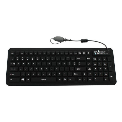 SEAL KEYBOARD 104K IP68 USB GLOW BLACK