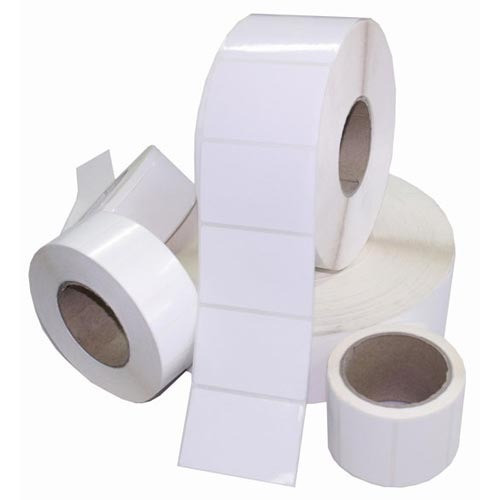 150mm x 212mm synthetic thermal transfer label roll on a 76mm core, 700 labels per roll