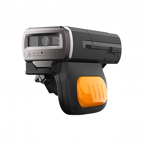 UROVO SR5600 Bluetooth ring barcode scanner with black body and orange trigger