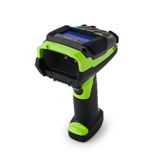 Zebra DS3678 Black/Industrial Green High Performance 1D/2D Cordless Handheld Ultra-Rugged FIPS Barcode Scanner with Keypad/Display