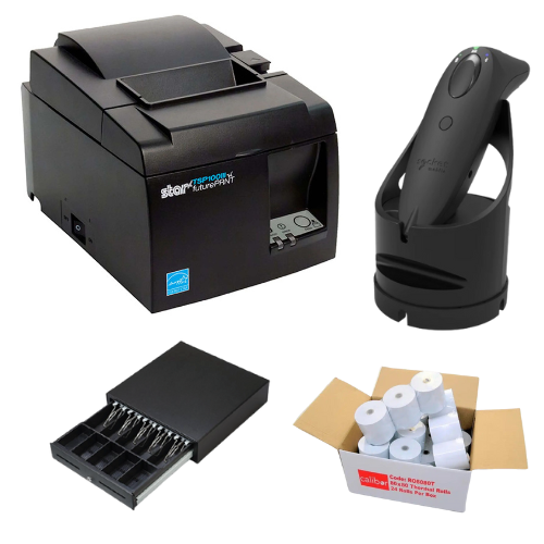 Star TSP143III Ethernet, Socket S720 + Charging Dock, Cash Drawer and Paper Rolls