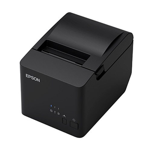 EPSON TM-T82IIIL Black Receipt Printer with a Built-In USB & Serial (RS-232C) Interface. Includes AC & USB Cable
