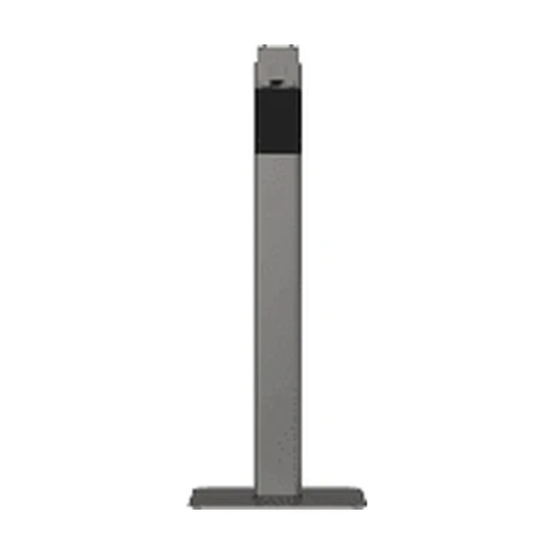 SUNMI FLEX 3 Lite Floor Stand, a tall black and grey pedestal with a display mounting plate on top