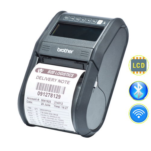 BROTHER PRINTER RJ-3150 KIT DIRECT THERMAL 3IN BLUETOOTHT WLAN LCD BROTHER PRINTER RJ-3150 KIT DIRECT THERMAL 3IN BLUETOOTHT WLAN LCD