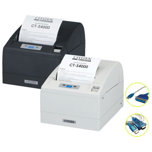 CITIZEN CTS-4000 4" Thermal Printer USB/Ethernet I/F Black