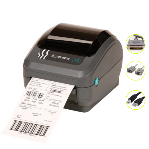 ZEBRA GK420D Direct Thermal Label Printer PARALLEL SERIAL USB