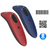 Red and blue Socket Scanner S740 Bluetooth 2D barcode scanners with 1D, QR and Bluetooth icons