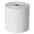 White 80x80 thermal receipt paper roll standing upright with visible core