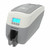 Magicard 600 600dpi single-sided ID card printer, front angle view with LCD screen and output hopper