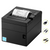 BIXOLON SRP-E300 dark gray 3-inch thermal POS receipt printer with sample receipt and USB, serial, Ethernet ports