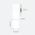 Diagram of 100 x 150mm white thermal transfer label roll showing 76mm core and perforation between labels