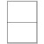 A4 Plain Laser Sheets Perm - 100 sheets per box - 2 Labels per Sheet