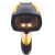 Front view of Datalogic PowerScan PM9600-SR yellow industrial handheld 1D/2D barcode scanner
